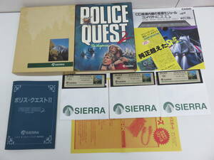 Sierra POLICE QUEST2 ポリス・クエストII 5インチ FD PC-9801 ソフト 中古 現状品