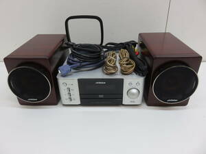 VICTOR Victor CA-EXA3 EX-A3 component DVD system SP-EXA3 wood corn speaker DVD CD USB mini component operation goods used beautiful goods 