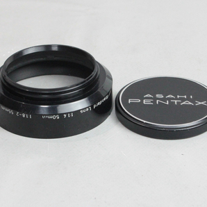 032277 【良品 ペンタックス】 PENTAX Standard Lens 50mm・55mm スクリュー式レンズフード&内径 51mm メタルキャップの画像3