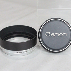 032834 【良品 キヤノン】 Canon S-60 内径 60mm かぶせ式メタルレンズフード&内径 60mm メタルキャップの画像1