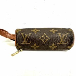 LOUIS VUITTON ルイヴィトン モノグラム エテュイトロワボールドゥゴルフ M58249ゴルフボールケース ブラウン系 真贋済み Y186-6の画像3