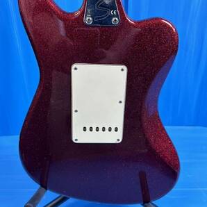 Fender フェンダー SUPER-SONIC CANDY Apple REDMX12253659 エレキギター 現状品 音出確認済 Y248-1の画像4