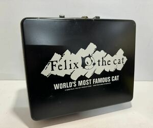 FELIX THE CAT フィリックス・ザ・キャット 缶ケース カセットケース 昭和 レトロ 1986' 小物入れ ハンドバック 猫 アメリカン キャラクタ