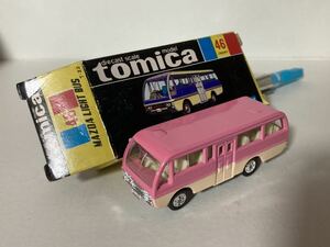 ライトバス LIGHT BUS マツダ 黒箱擦れ小フタ折れ有 1/88 旧2B/1Eホイール 日本製トミカNo.46 同梱は土日終了分.木曜迄お支払い厳守