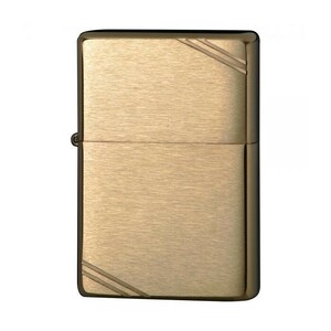 ZIPPO 240 ジッポ ライター オイルライター カットあり ゴールド ブラスサテーナ フラットトップ #240