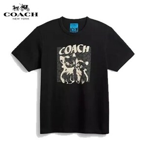 ◆限定モデル！◆新品/正規品◆【COACH★CQ740-XS】コーチ百貨店商品♪『LIL NAS X DROP BY COACH』シグネチャーキャット半袖Tシャツ