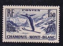 ◎フランス・記念≪モンブラン国際スキー選手権≫1937年/NH/1種完/Scott#322_画像1