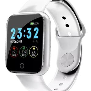 i5 スマートウォッチ　高性能　腕時計　多機能　大人気カラー　デジタル時計　ホワイト☆