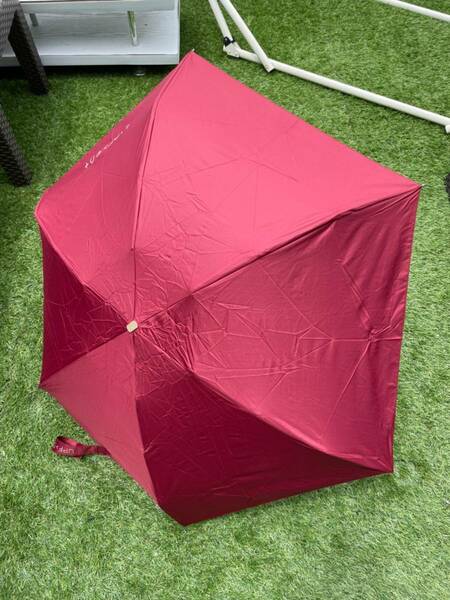 軽量 折りたたみ 傘 カラフル コンパ クト レディース 雨晴兼用 UVカ ット 紫外線 雨傘 日傘 おしゃ れ かわいい 小型 丈夫　レッド☆