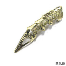 a8610【女性用】甲冑リング金古美1個 (1指分)【指輪スチームパンク アーマーリング ハンドメイド アクセサリーパーツ素材】蒸気猫パーツ_画像2