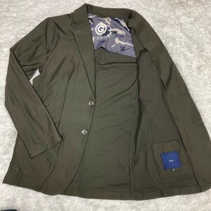 ji- stage G-STAGE tailored jacket S size khaki Kiyoshi . feeling nylon elasticity stretch material 44 inscription green present BOX tag men's spring summer 