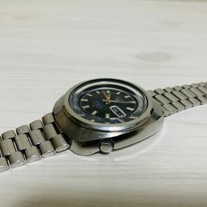 稼働品！ SEIKO／セイコー 5126-6010 SEIKO5 SPORTS 自動巻き デイデイト メンズ 黒文字盤  腕時計の画像2