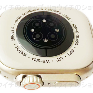 送料無料 Apple Watch 代替品 2.19インチ 大画面 S9 Ultra スマートウォッチ ブラック 音楽 健康 通話 多機能 スポーツ 血中酸素 防水 血圧の画像8