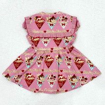 ◆シャーリーテンプル◆シャーリークレーププリントチュニック◆ピンク◆120◆USED◆サマーコレクション◆ShirleyTemple◆_画像4