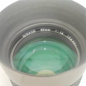 【M4828】カメラレンズ NIKON ニコン NIKKOR 85mm 1:1.4 / HN-20 フード 一眼レフカメラ L37cフィルターの画像3