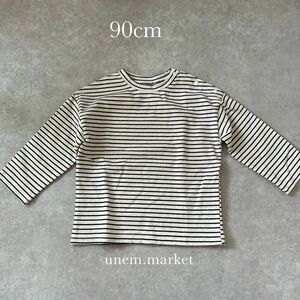 【新品未使用】/ 韓国子供服セレクトショップ ボーダー カットソー 長袖 ロンT