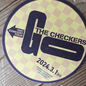 映画◆THE CHECKERS チェッカーズ「GO」 1987 CONCERT TOUR 使用済チケット半券と記念ステッカーとコースターの画像3