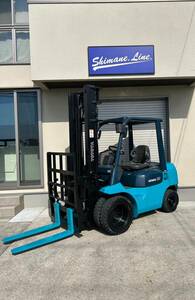 リフト専門店 送料無料エリア多数！ Toyota forklift 2.5tonne ディーゼル ヒンジ アワー少 インボイス可 安心自社配送 シマネライン