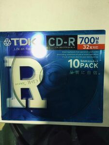 CD-R　700MB　1〜32倍速　10枚　TDK　未開封