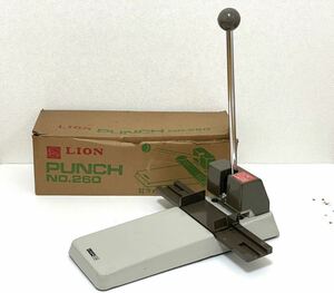  free shipping! LION lion punch No.260 drilling punch Showa Retro retro miscellaneous goods office supplies 