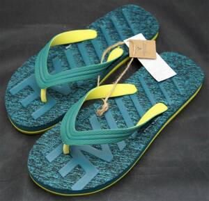 最終特価【新品】 サイズ: US9 27cm アメリカンイーグル アウトフィッターズ Graphic Flip Flop ビーチサンダル ティールローン グリーン 3