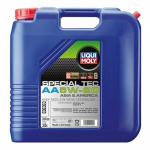 LIQUI MOLY リキモリ スペシャルテックAA 5W20 20L 20925 エンジンオイル 5W-20 20L 20リットル Special Tec AA 5W-20