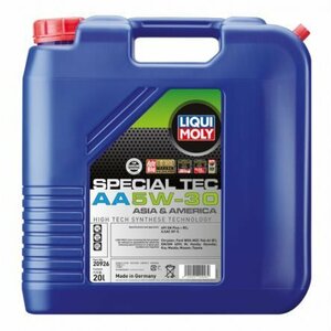 LIQUI MOLY リキモリ スペシャルテックAA 5W30 20L 20926 エンジンオイル 5W-30 20L 20リットル Special Tec AA 5W-30