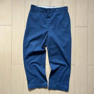 90s Dickies ディッキーズ ワークパンツ ネイビー 紺 ビンテージ ヴィンテージ 874 古着 タロン TALON W35