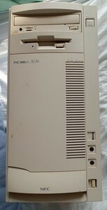 送料込 PC-9821 xt16 通電のみ確認済 キーボード付属 