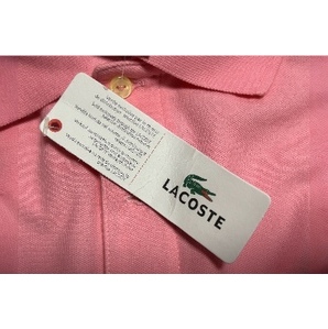 未使用フランス製ラコステLACOSTE刺繍入り半袖ポロシャツ★ピンク★4の画像3