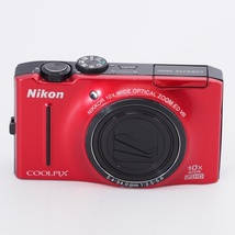 Nikon ニコン デジタルカメラ COOLPIX S8100 フラッシュレッド S8100RD 1210万画素 光学10倍ズーム #9594_画像1