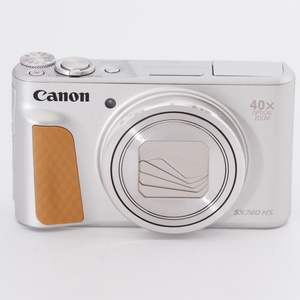 Canon キヤノン コンパクトデジタルカメラ PowerShot SX740 HS シルバー 光学40倍ズーム/4K動画/Wi-Fi対応 PSSX740HSSL #9649
