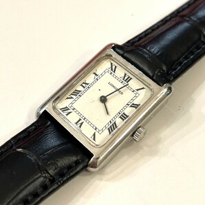 B23)100円～LONGINES/ロンジン タンク ローマンダイヤル 手巻Cal.5601 角形 男女兼用サイズ の画像2