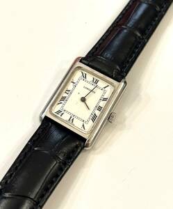 B23)100円～LONGINES/ロンジン タンク ローマンダイヤル 手巻Cal.5601 角形 男女兼用サイズ 