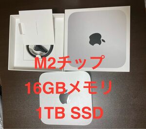 Mac Mini M2チップ、1TB SSD、16GB メモリ