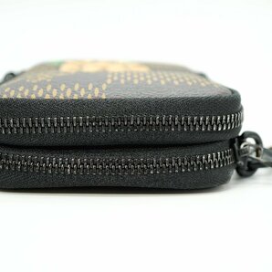 １円～【美品】 LOUIS VUITTON ルイ・ヴィトン ショルダー N40377 ボディーバッグ ダミエ・エベヌ ジャイアント キャンバス ダブル・フォンの画像5