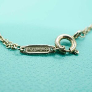 1円～ 【美品】Tiffany&Co. ティファニー ダブル チェーン リターントゥ ハート シルバー ブレスレット AG925 SV925の画像3