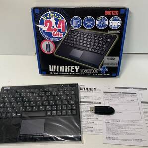 【おそらく未使用？】WINTEN ワイヤレス・スーパーミニキーボード ウィンキー・ナノ・タッチプラス/2.4G ワイヤレスキーボード AL-WS077の画像1