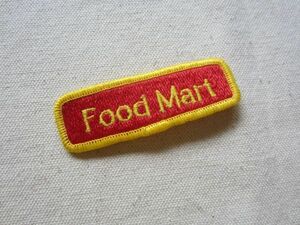 ビンテージ Food Mart フードマート ワッペン/パッチ 企業 USA 古着 アメリカ アメカジ キャップ ワークシャツ 341