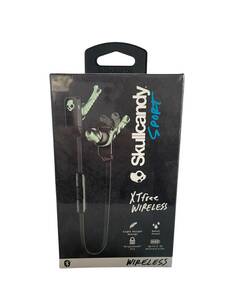 【0410-49】 【新品未開封】Skullcandy スカルキャンディ　XTFree with Mic S2WUW-K602 イヤホン　ワイヤレスイヤホン ブラック