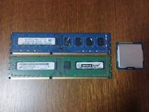 CPU Intel Core i3-3240 3.4Ghz 第三世代 メモリ PC3-12800(DDR3-1600) 4GBx2 計8GB_画像1