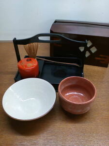 茶道具 茶器 茶道 セット 茶筅 抹茶碗 茶碗 棗 日本 伝統芸能 箱入り 携帯 持ち運び