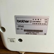 BROTHER/ブラザー コンピューターミシン CPS42 本体のみ 取扱説明有り手芸 裁縫 _画像6