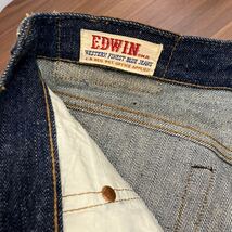 Levi's リーバイス 703 EDWIN ヴィンテージ リラックスフィット ストレート デニム ジーンズ W31 L28 革パッチ ユーズド加工 まとめて2本_画像8