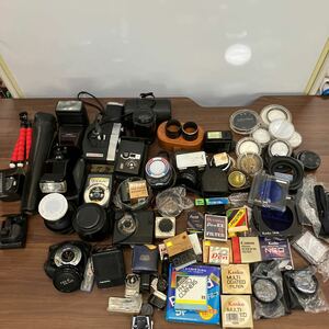  film camera lens tripod Canon Olympus SONY PENTAX CONTAX Nikon that time thing Showa Retro accessory camera supplies together 72 point 