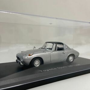 アシェット 国産名車コレクション 1/43 TOYOTA SPORTS 800 1964 トヨタ スポーツ800 シルバー 旧車 ミニカー モデルカー ヨタハチの画像1