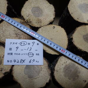 セール品 産卵木 ナラ 9本 ＮＯ、4284 約 6.0ｋｇ 100サイズ ☆奈良県ＰＯＷＥＲ☆の画像2