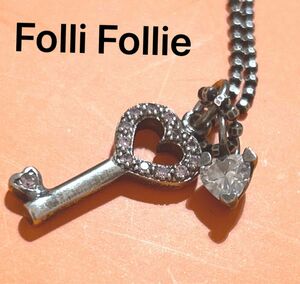 FolliFollie ネックレス ハート 鍵