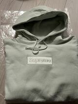 supreme box logo Hooded Sweatshirt light green Mサイズ_画像3