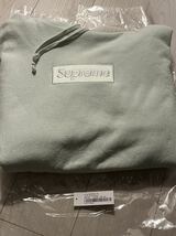 supreme box logo Hooded Sweatshirt light green Mサイズ_画像2